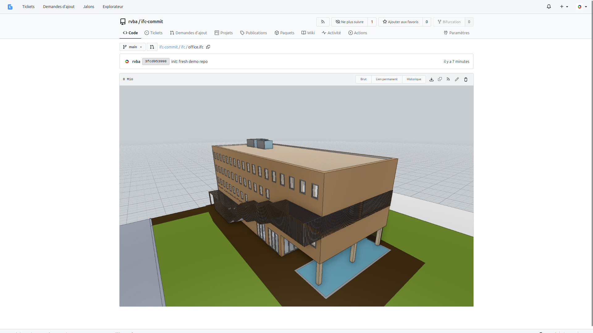 Office model on the forge